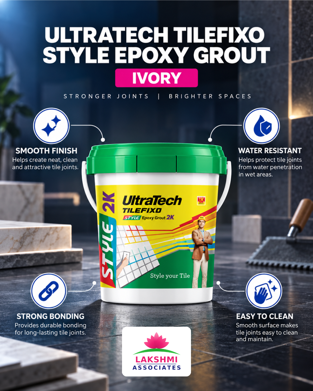 2. Ultratech TILEFIXO STYLE EPOXY GROUT IVORY-2