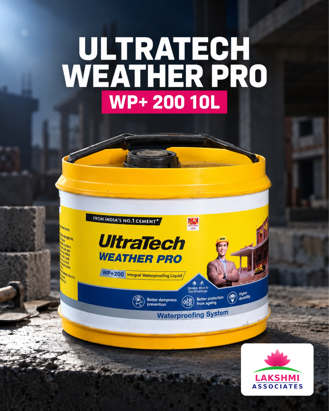 UltraTech WP+200 10L Waterproofing Liquid