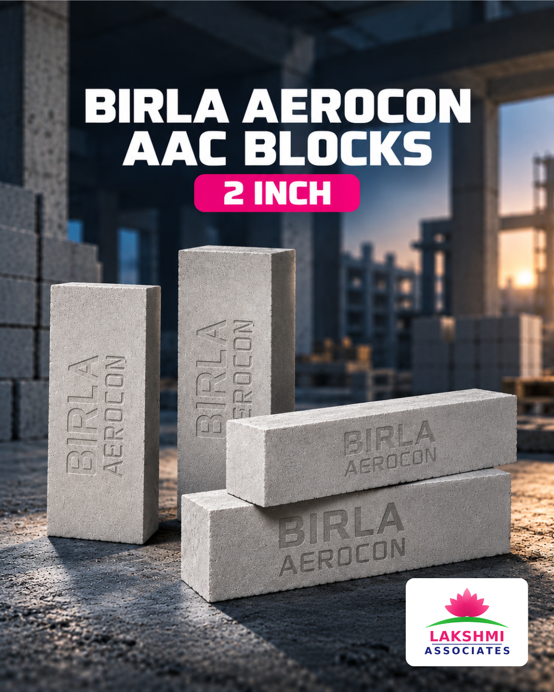 Birla Aerocon 2 Inch AAC Blocks